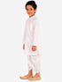 Vastramay Boy's White Kurta and Dhoti Set